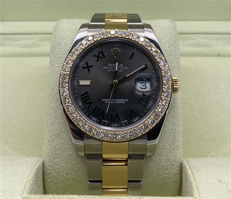 rolex datejust diamond 41|Rolex Datejust 41 diamond bezel.